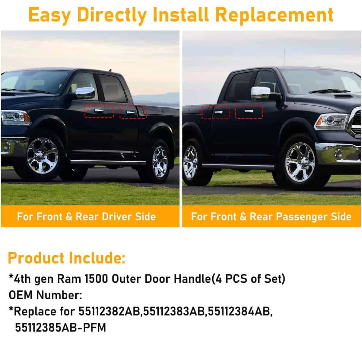 Manija de la puerta exterior APESER compatible con - Imagen 5