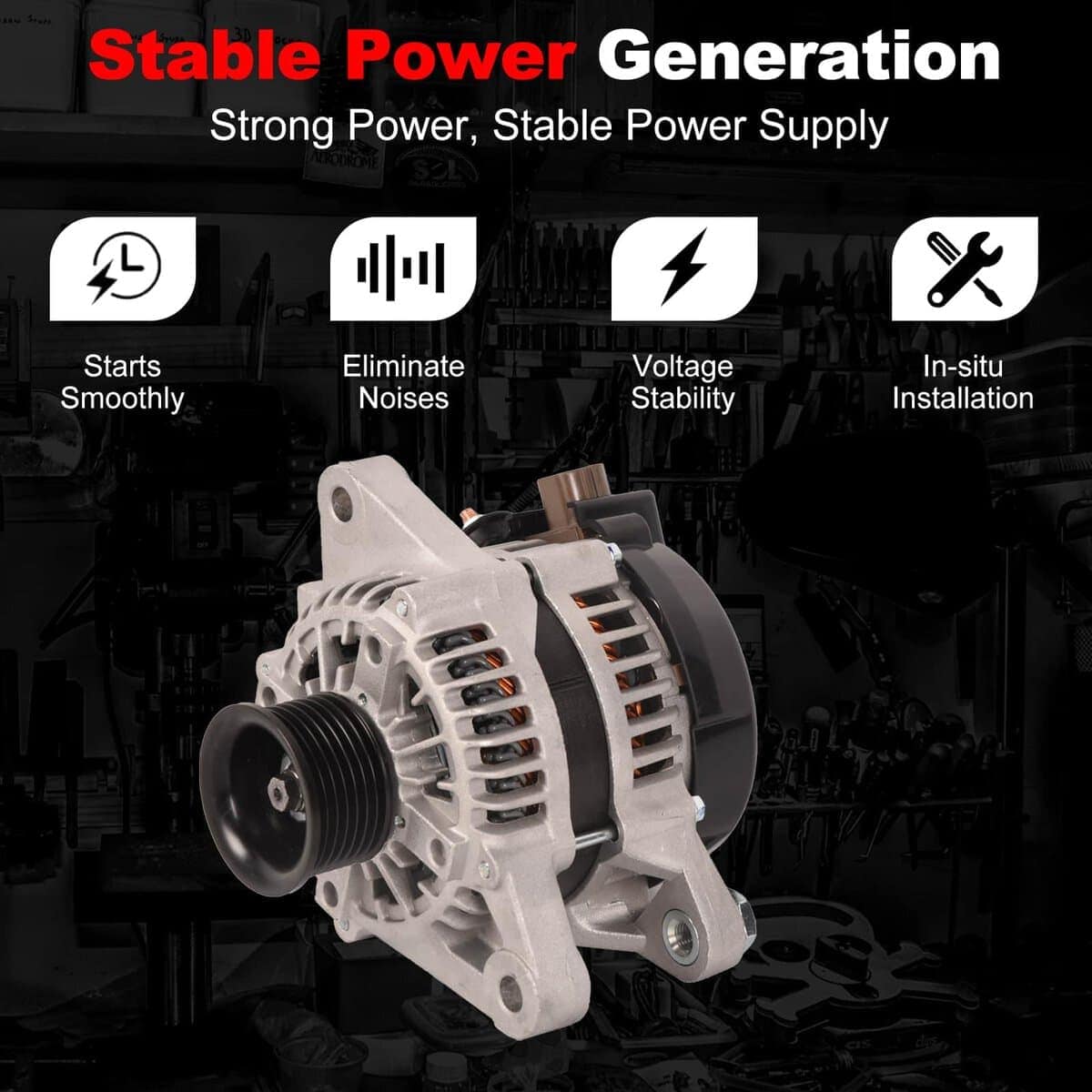 Nuevo Alternador TOPAZ 12V 80A 270600C020 Compatible con - Imagen 5