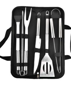 Utensilios de BBQ KarFri de Acero Inoxidable, utensilios de