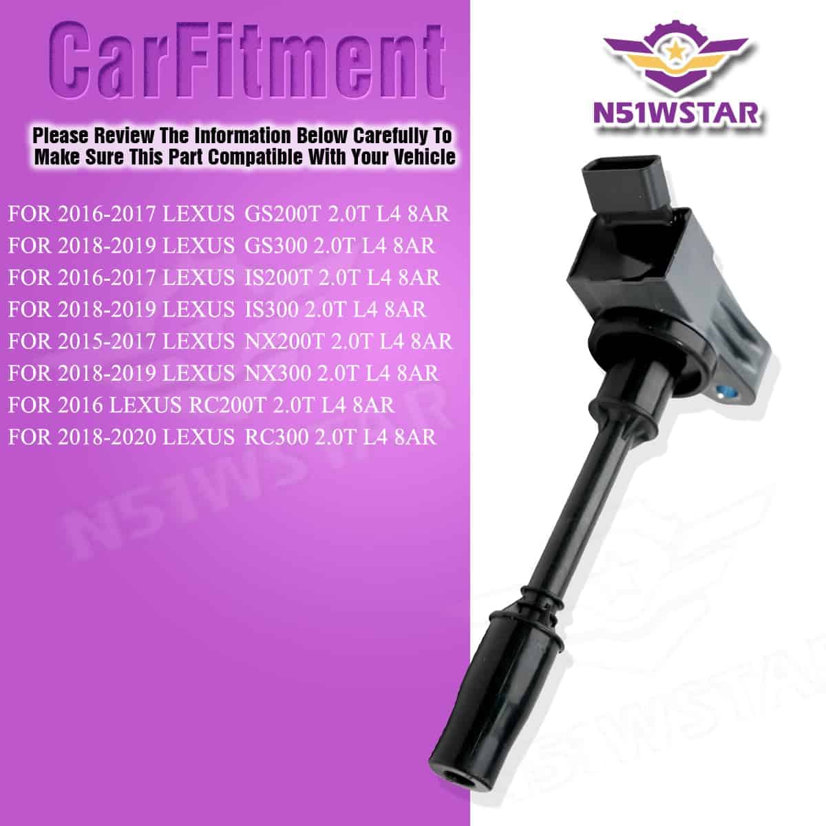 Conjunto de 4 Bobinas de Encendido N51WSTAR Compatible con - Imagen 6