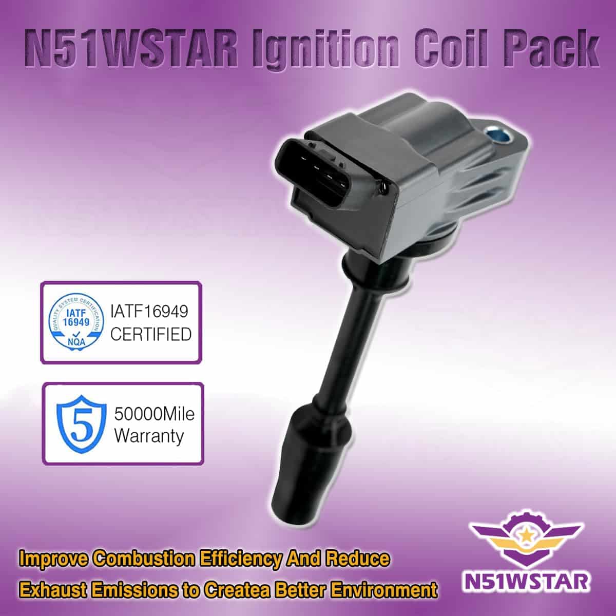 Conjunto de 4 Bobinas de Encendido N51WSTAR Compatible con - Imagen 5