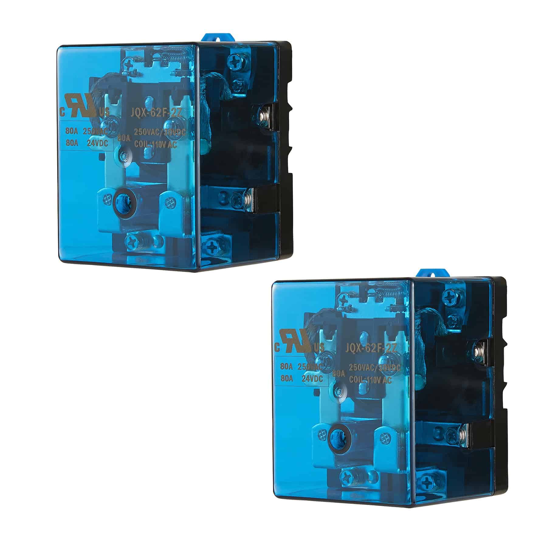 Conjunto de 2 Relés Electromagnéticos AC 110V 80A