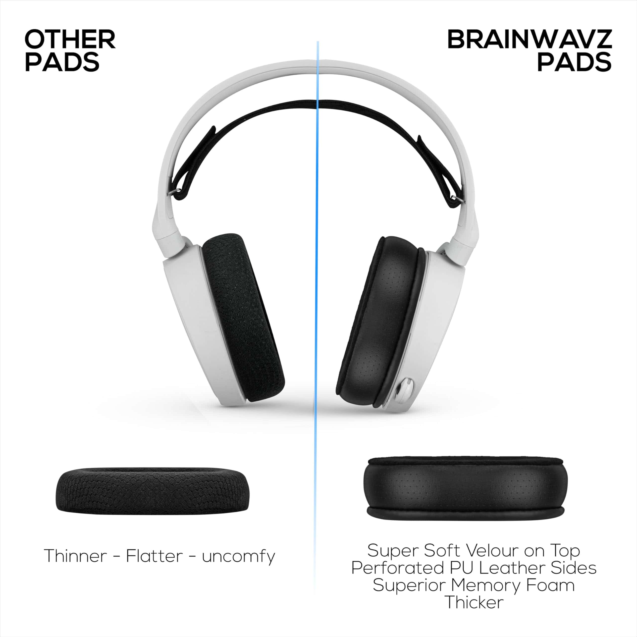 Almohadillas híbridas para auriculares Steelseries Arctis - Imagen 7