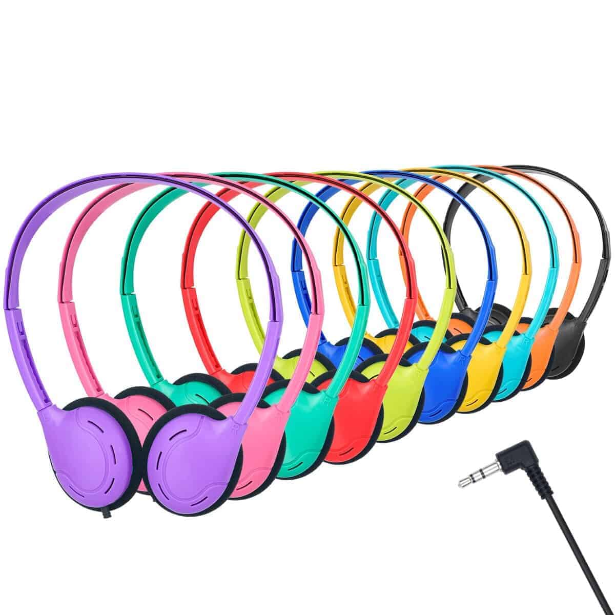 15 Pack de Auriculares para Niños en Colores Variados para