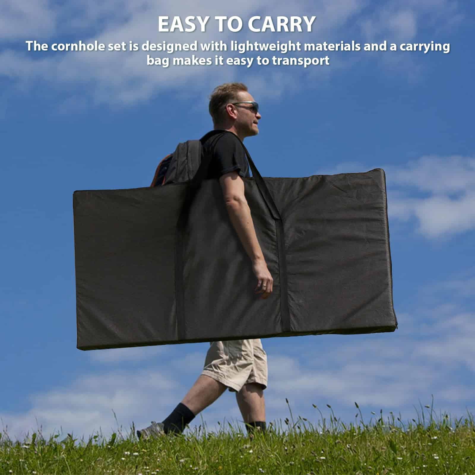 SORULLEY Juego de Tablero de Cornhole Portátil, Juego de - Imagen 5