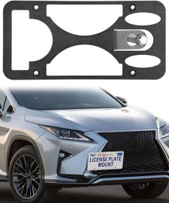 Soporte de montaje para placa de matrícula -Negro