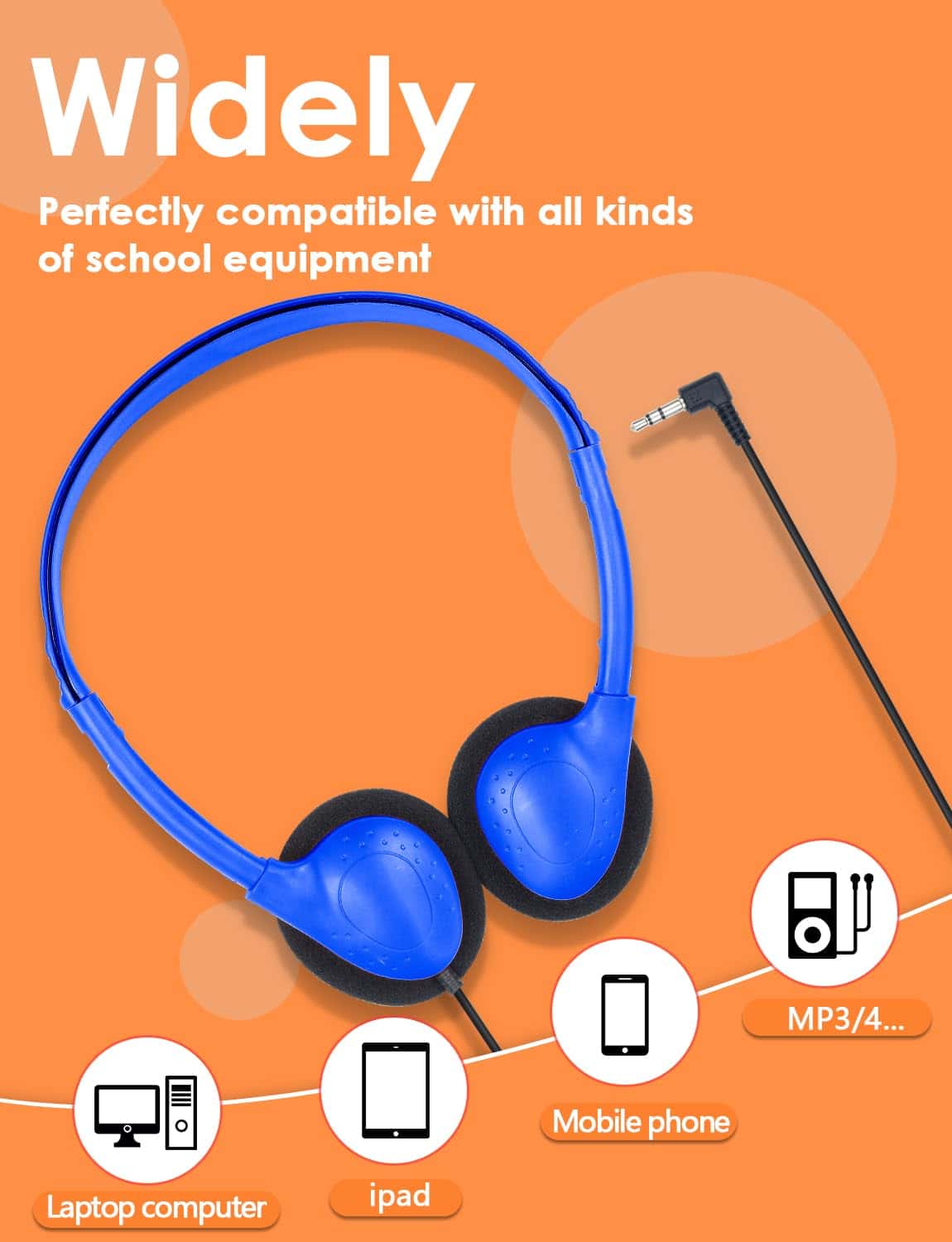 Audífonos para Niños al Mayor 100 Paquetes para Salón de - Imagen 5