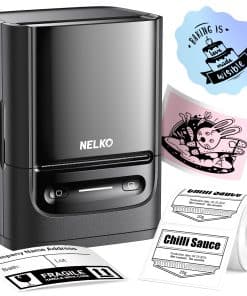 Máquina de etiquetado Nelko con cinta, -Negro