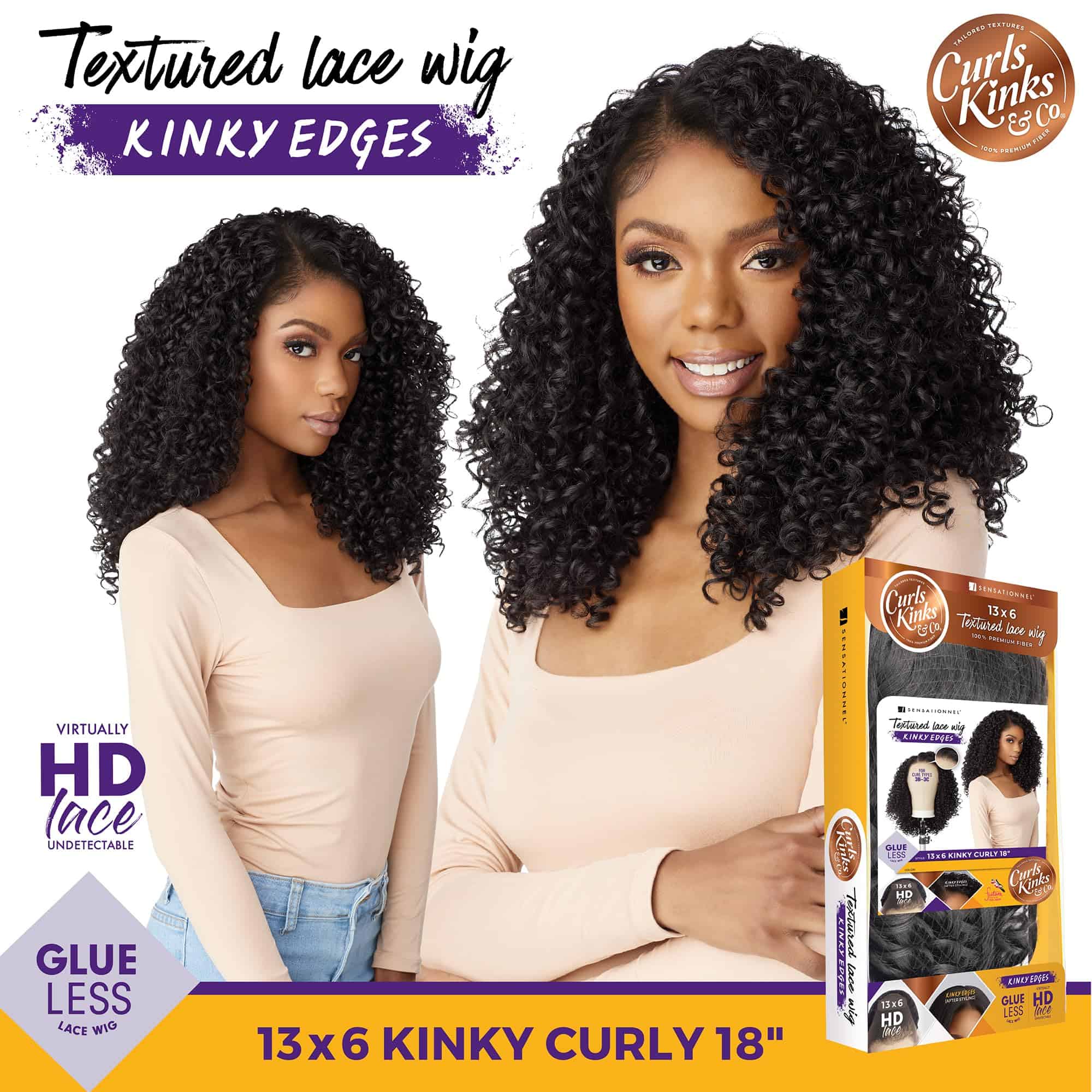 Pelucas Sensationnel Curls Kinksandco -BALAYAGEMOCHA - Imagen 4