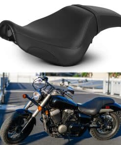 Asiento de motocicleta de una sola pieza para piloto y