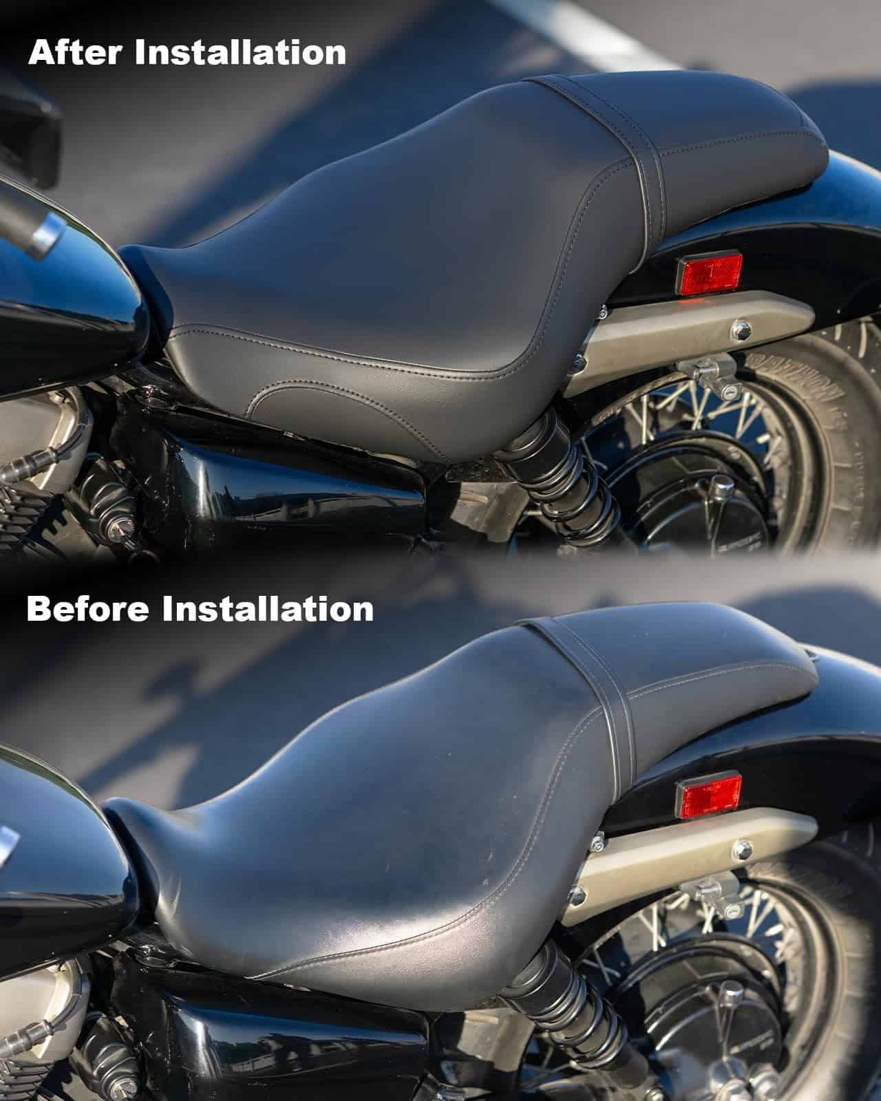 Asiento de motocicleta de una sola pieza para piloto y - Imagen 5