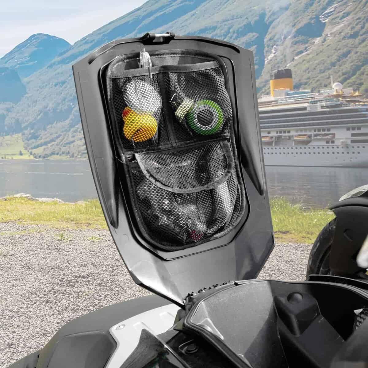 Organizador de tapa delantera del maletero con 3 bolsillos