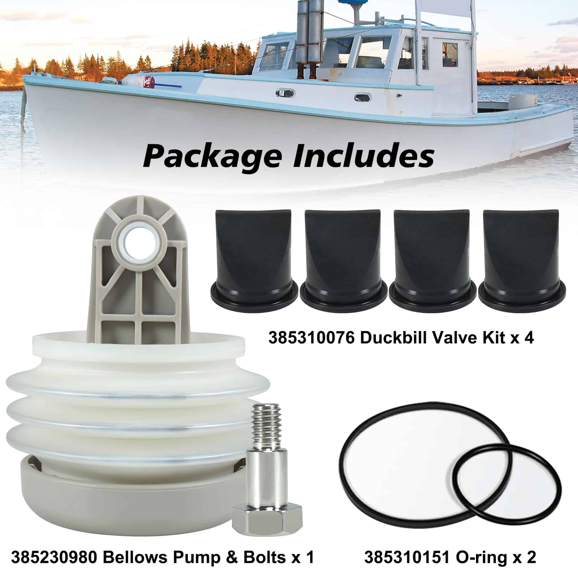 385230980 Kit de fuelle de bomba con válvula de pico de - Imagen 4