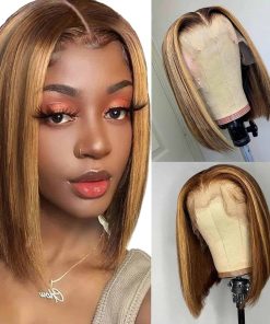 Pelucas de Bob de Pelo Humano Mogge Highlight Bob Pelucas