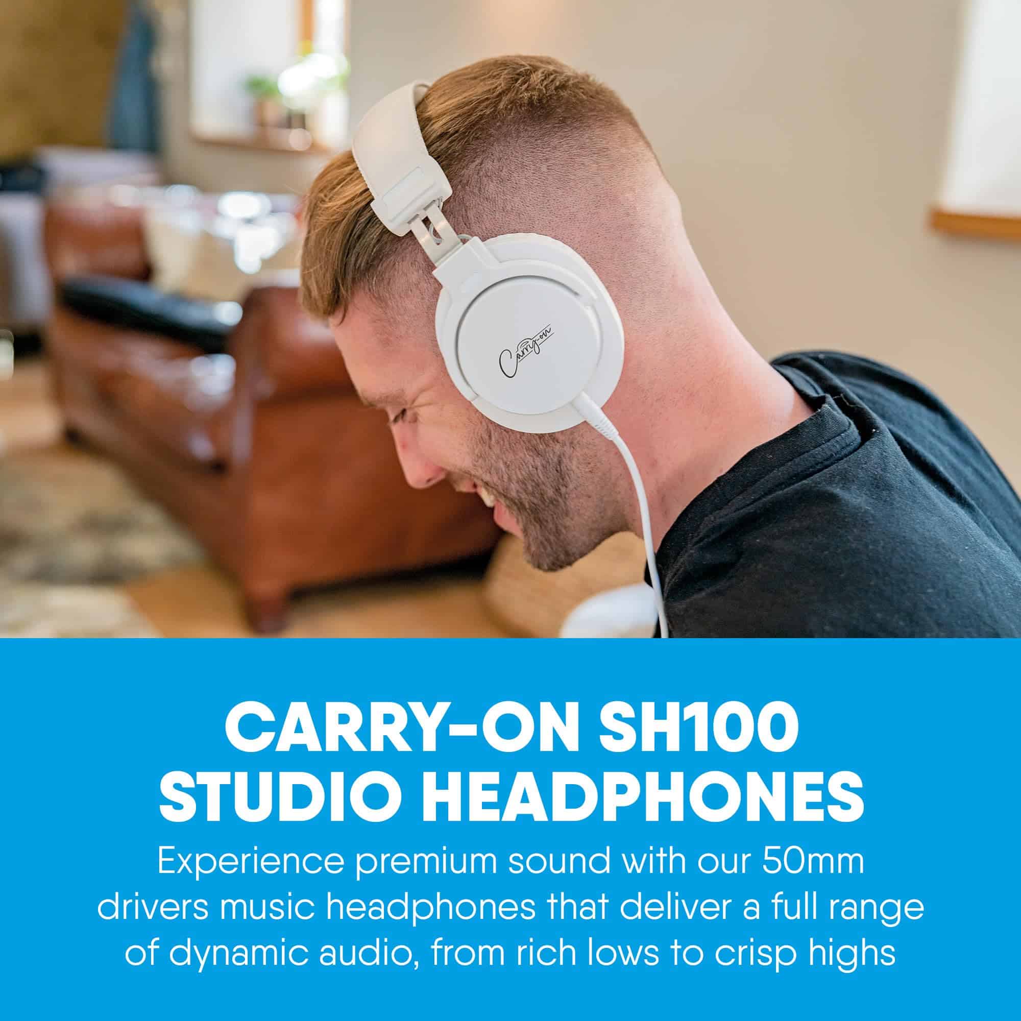 Audífonos de estudio Carry-on SH100 - Drivers de 50mm para - Imagen 3