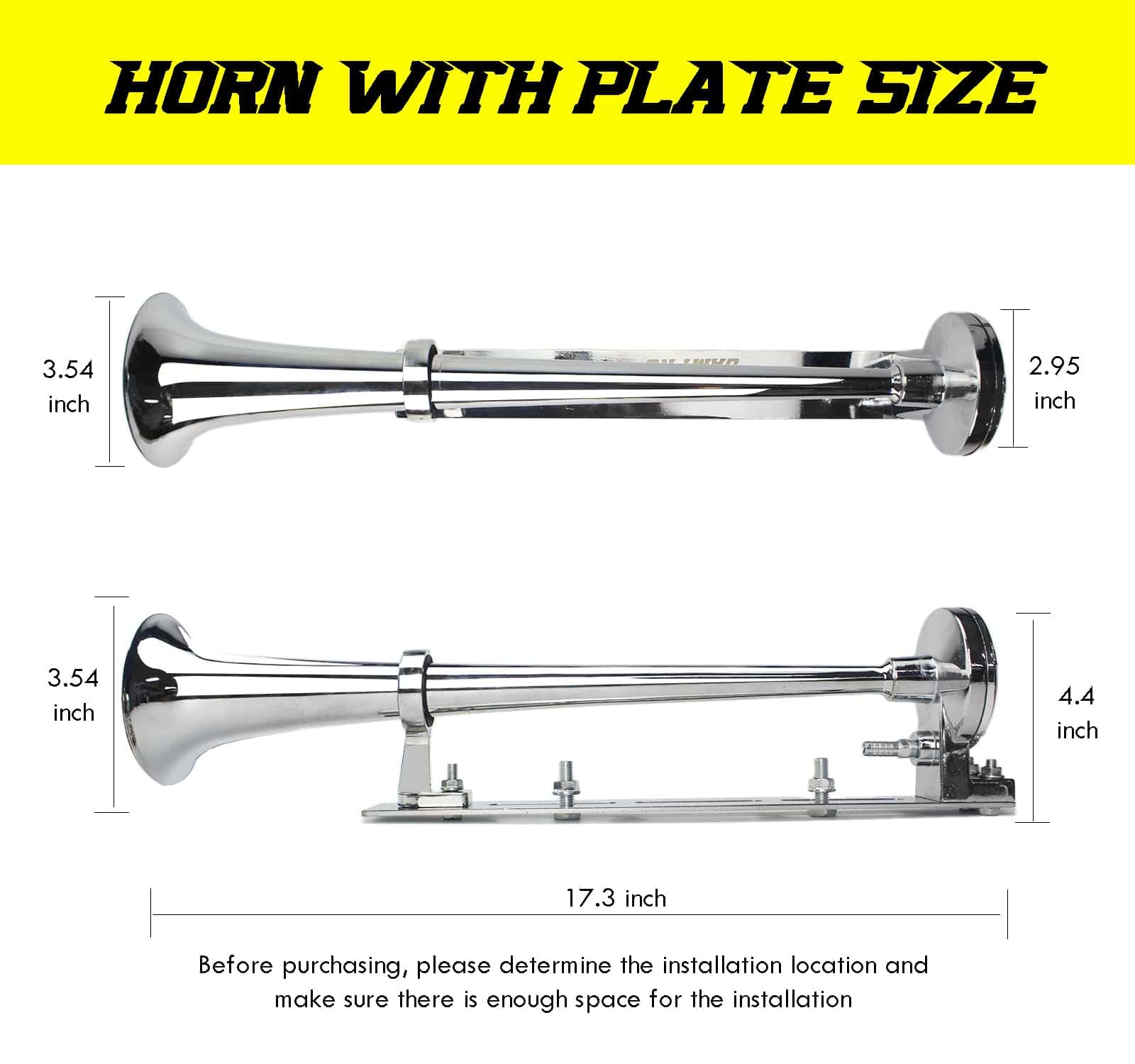 GAMPRO 12V 150DB Claxon de Aire con Kit de Montaje de - Imagen 4