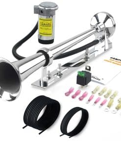 GAMPRO 12V 150DB Claxon de Aire con Kit de Montaje de