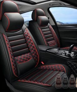 Funda de Asiento de Coche de Cuero para 5 Asientos de