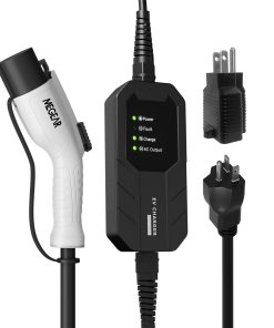 Cargador EV Portátil MEGEAR Nivel 1-2 16 Amp 25FT Cable