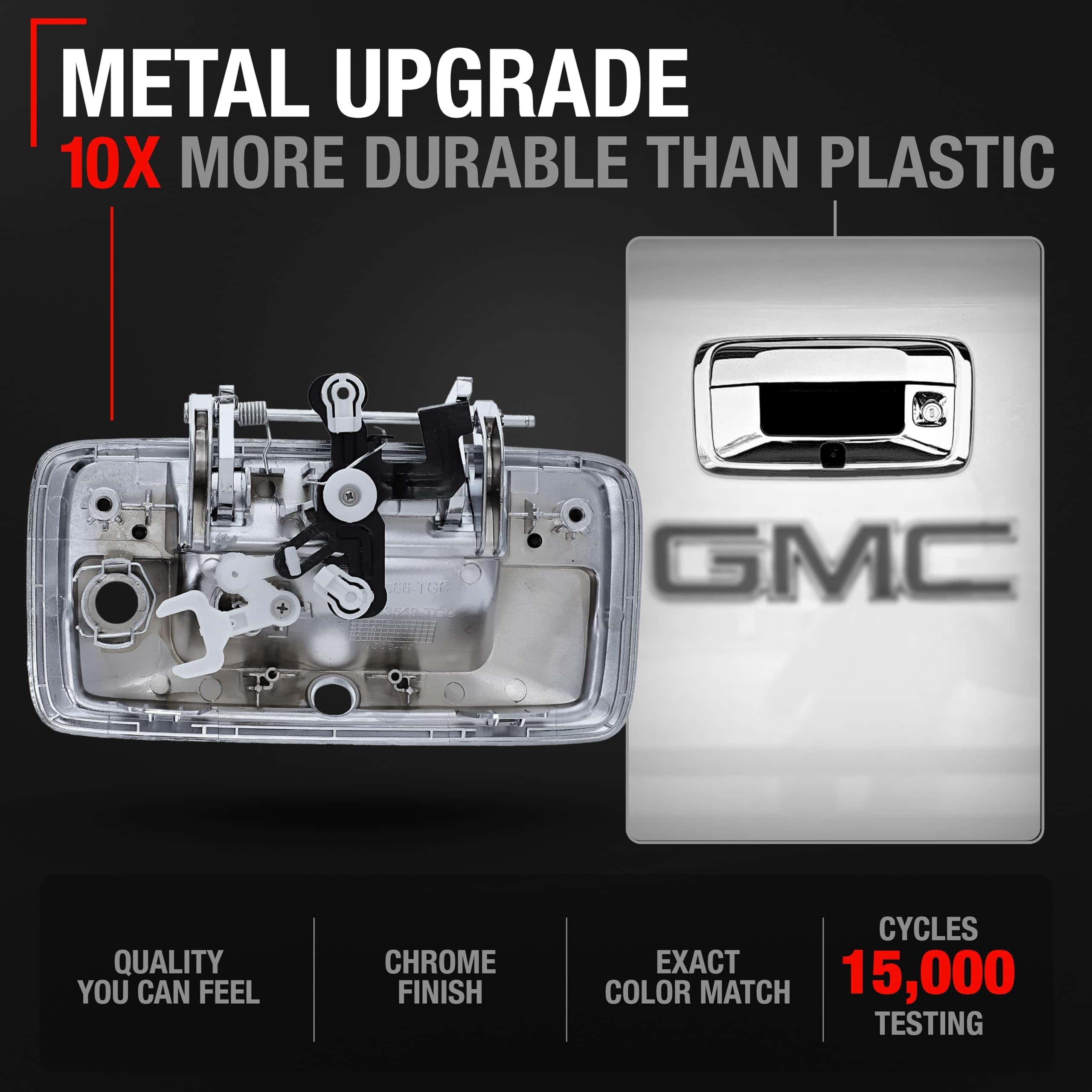 Ensamblaje de manija de portón trasero, Metal Actualizado - - Imagen 4