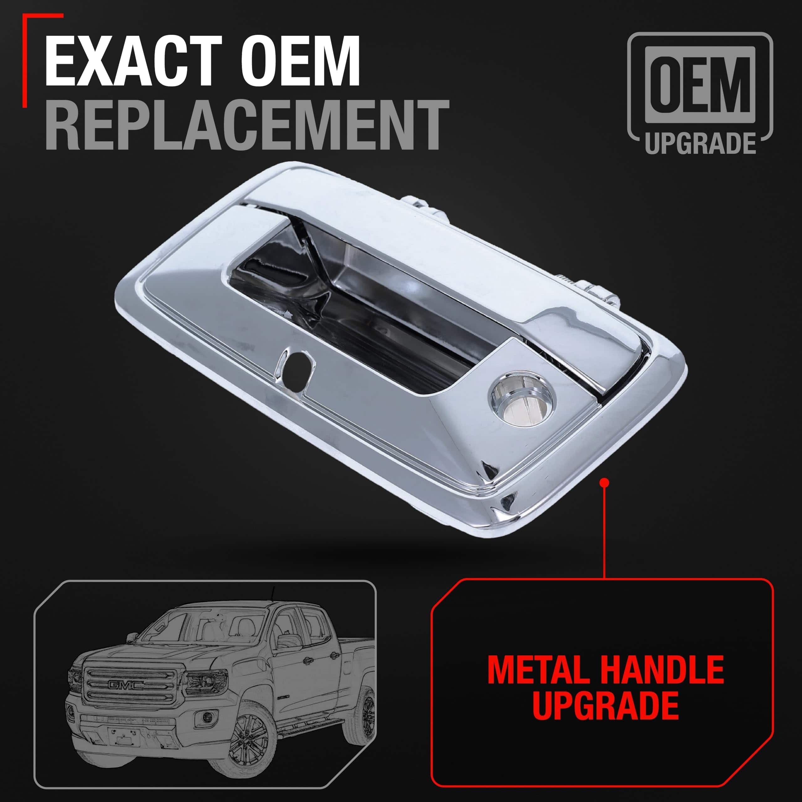 Ensamblaje de manija de portón trasero, Metal Actualizado - - Imagen 3