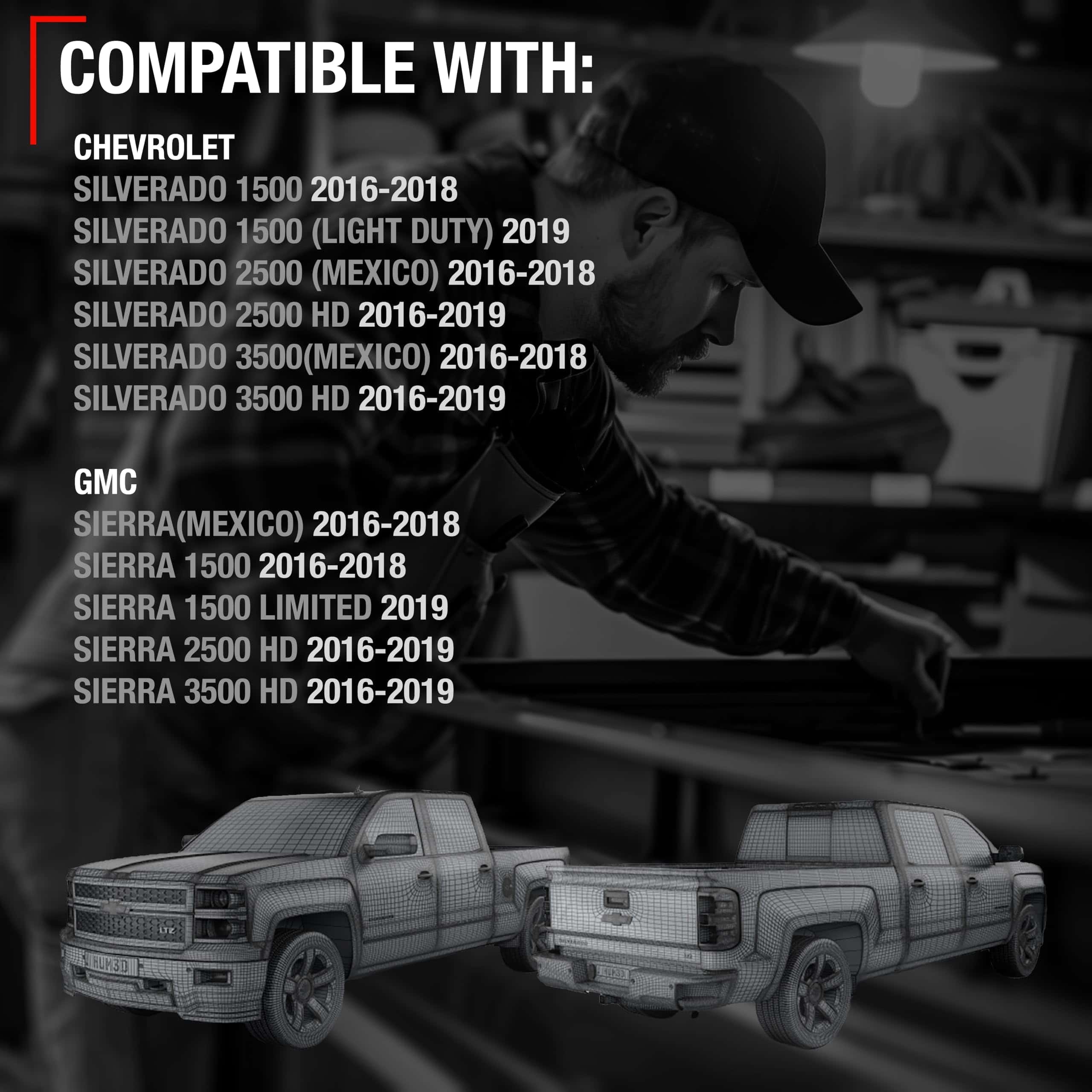 Asa de portón trasero, metal mejorado - Compatible con - Imagen 5