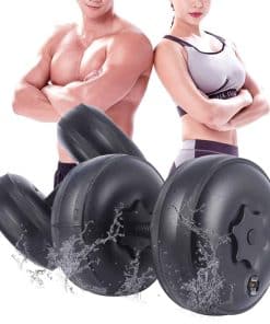 Set de mancuernas ajustables portátiles llenas de agua