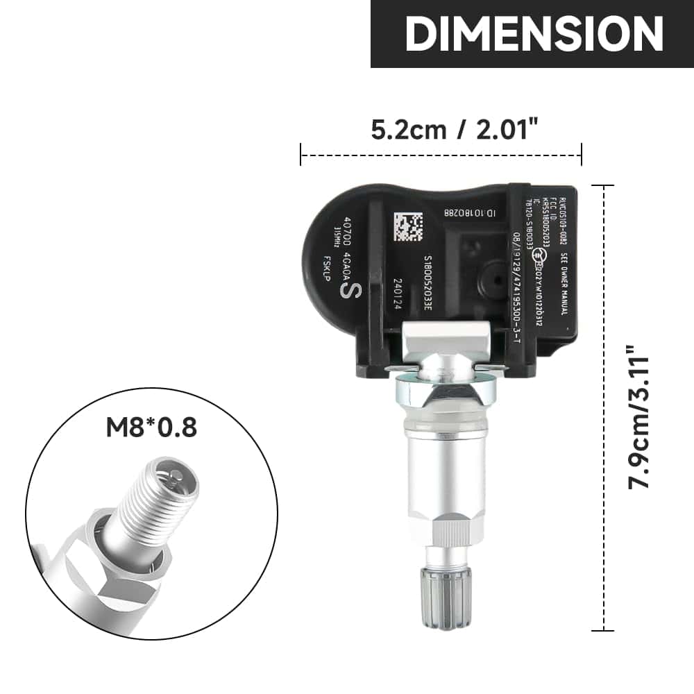 Sensor de Sistema de Monitoreo de Presión de Neumáticos, - Imagen 8