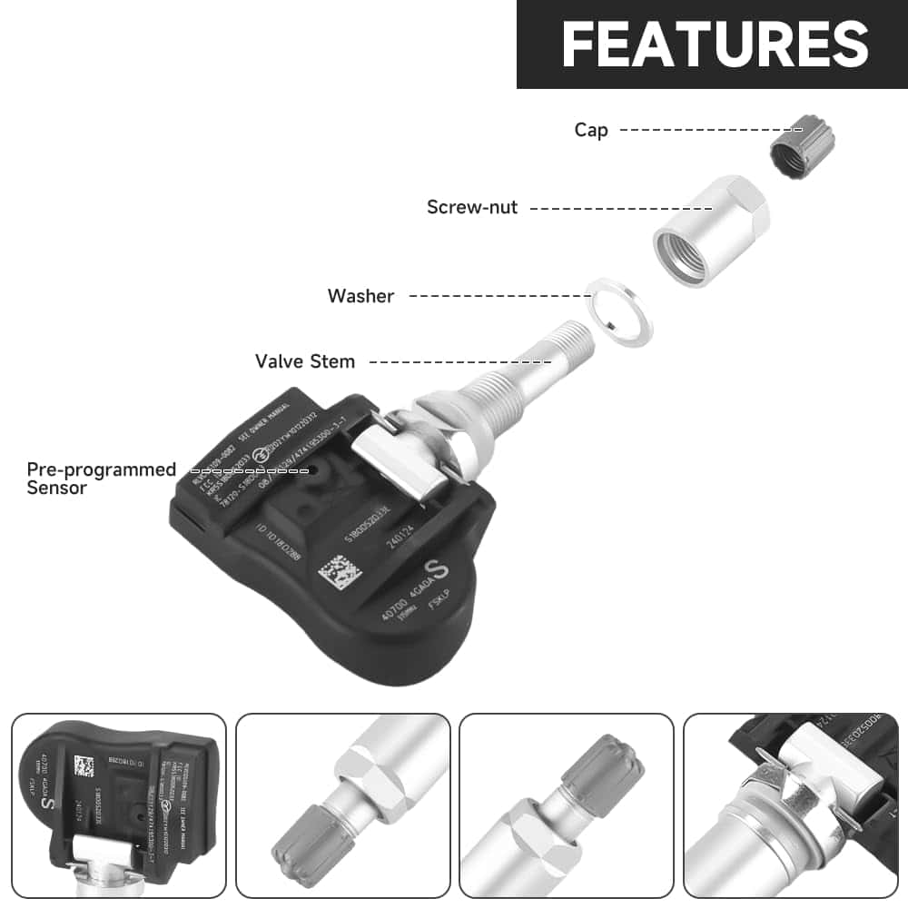Sensor de Sistema de Monitoreo de Presión de Neumáticos, - Imagen 5