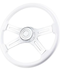 Volante de camión de madera maciza de 18 pulgadas con