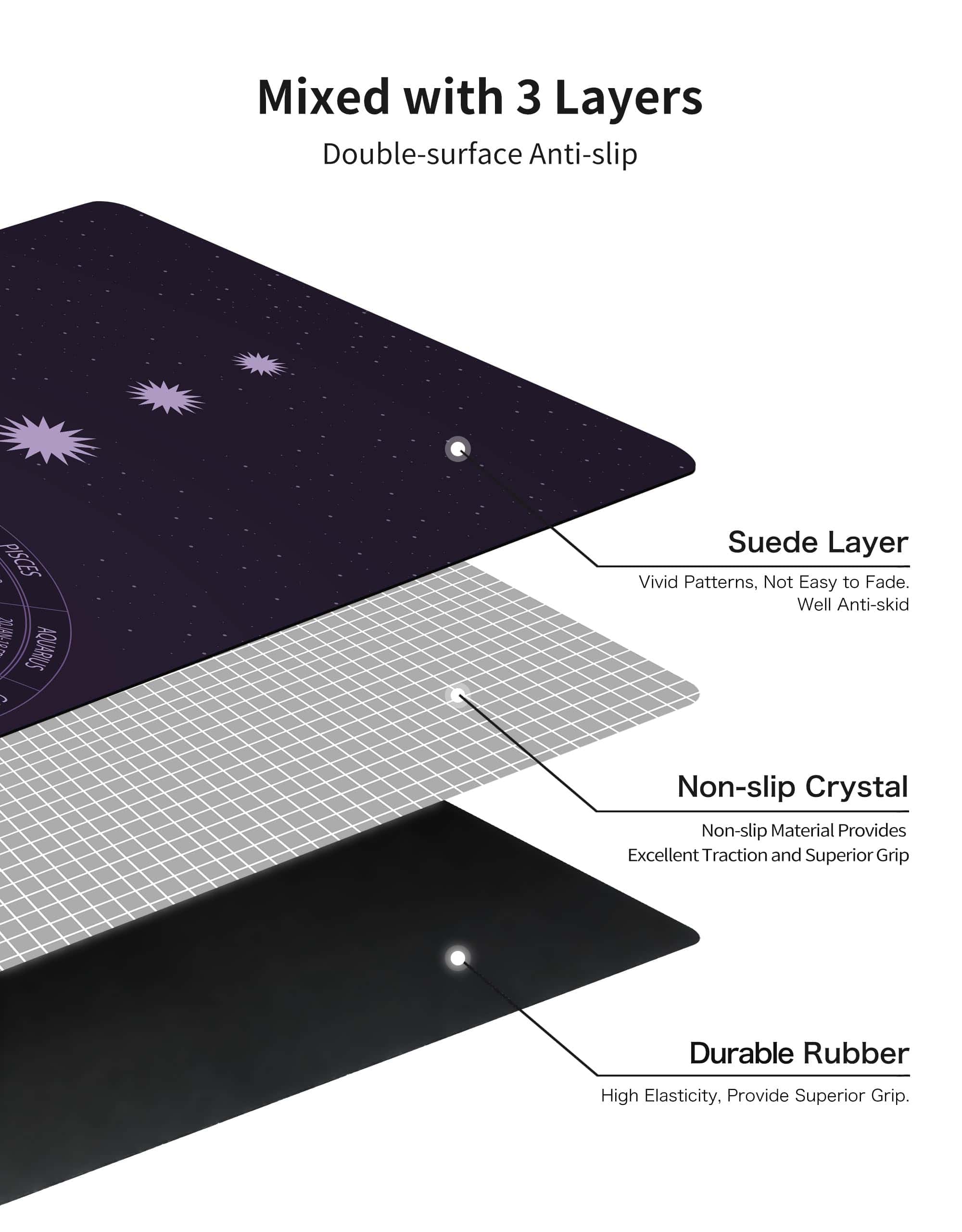 Tapete de Yoga de Viaje Impreso nuveti - 1/16 Pulgada de - Imagen 5