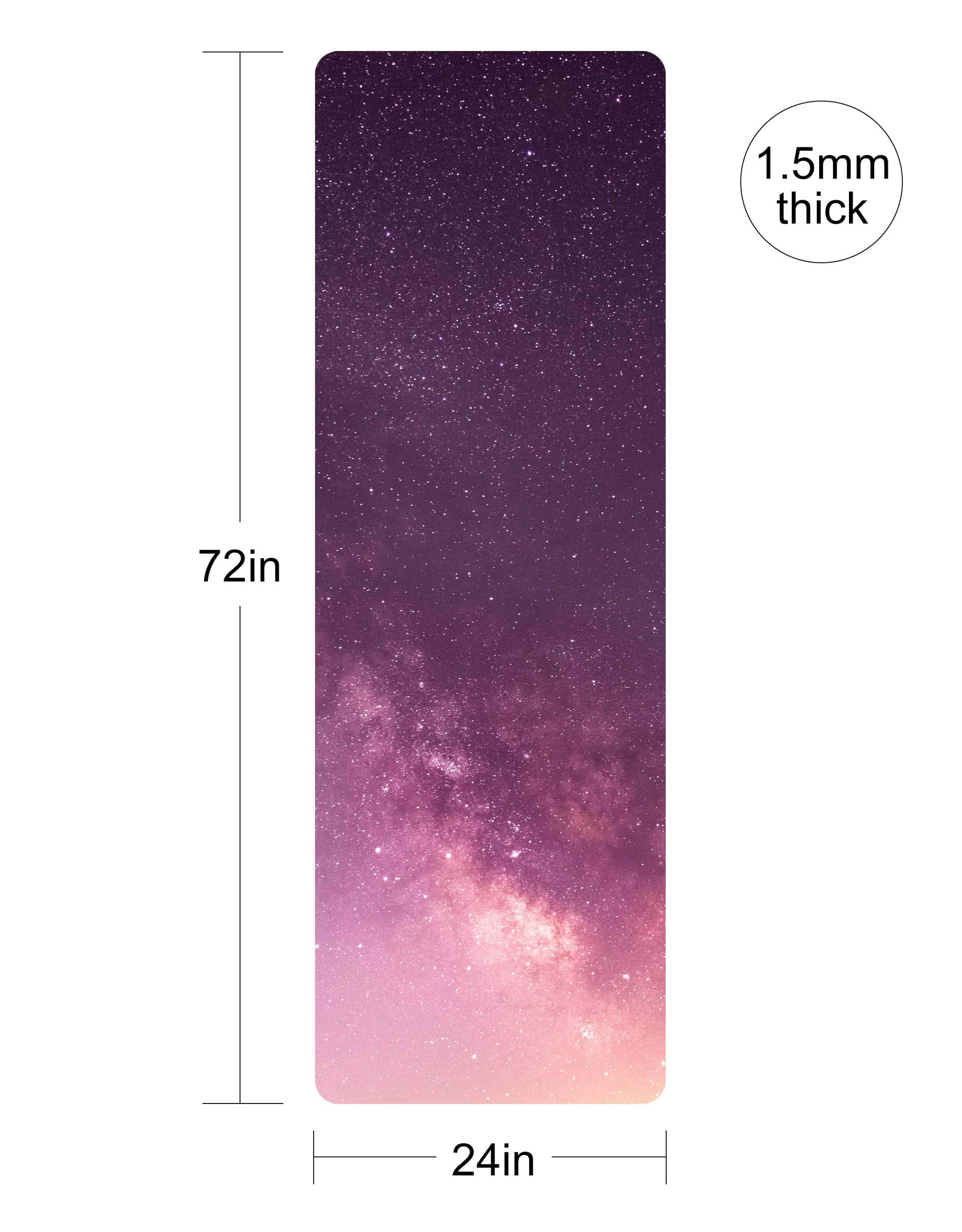 nuveti Tapete de Yoga de Viaje Estampado - 1/16 pulgadas de - Imagen 3