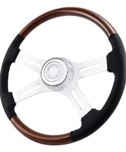 Volante de dirección para camión de madera maciza QYMOPAY