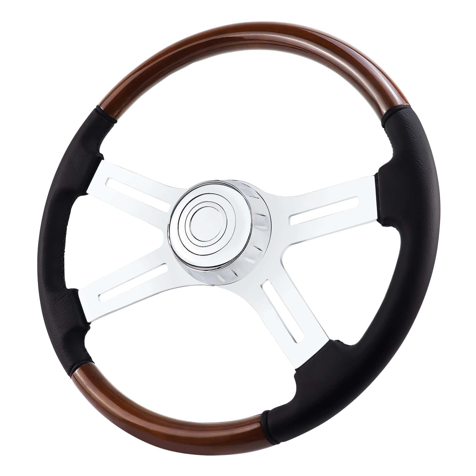 Volante de dirección para camión de madera maciza QYMOPAY