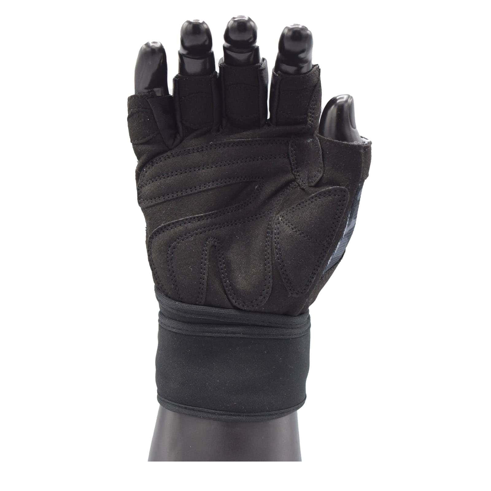 Guantes de levantamiento de pesas MRX -Gris camuflaje negro - Imagen 8
