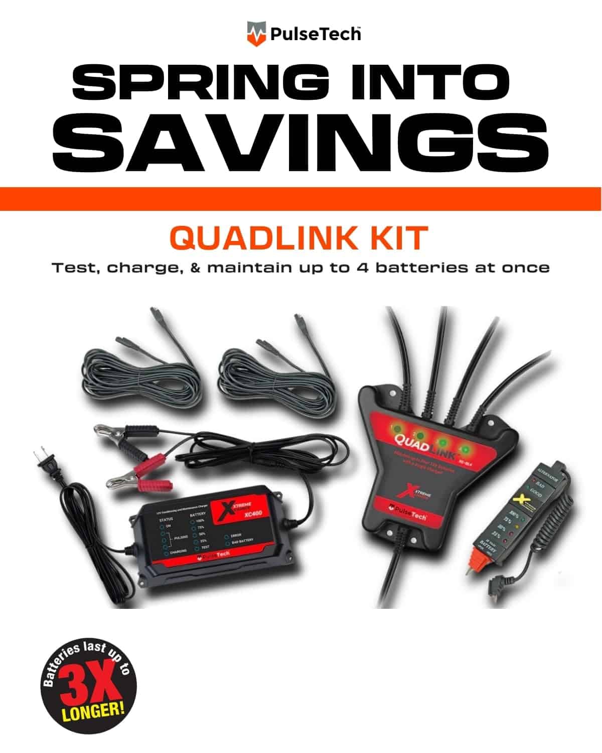 Kit de Mantenimiento de Batería PulseTech 4-Station - Imagen 3