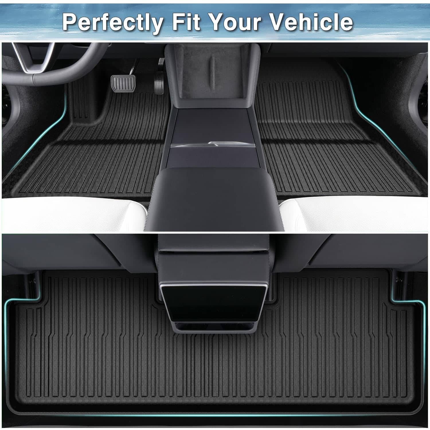 Tapetes y Protector de Maletero Mixsuper para Tesla Model 3 - Imagen 4