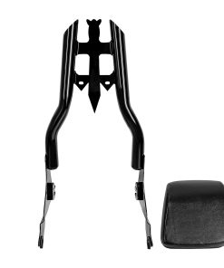 17" Negro Road Glide Sissy Bar, Respaldo de Pasajero