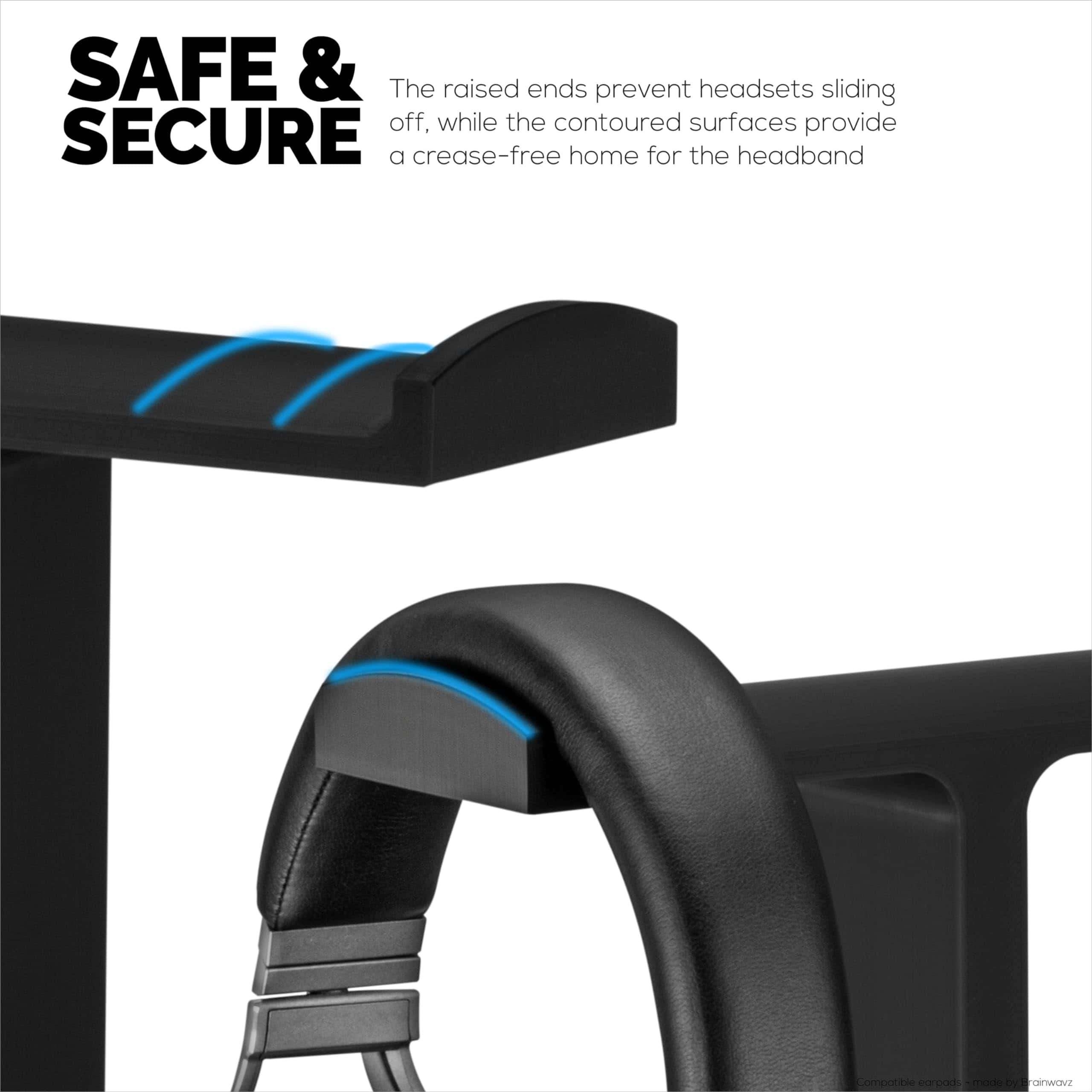 BRAINWAVZ The Icon - Soporte para dos auriculares para - Imagen 5