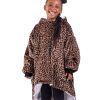 Manta con capucha Bare Home Sherpa Fleece -Leopardo