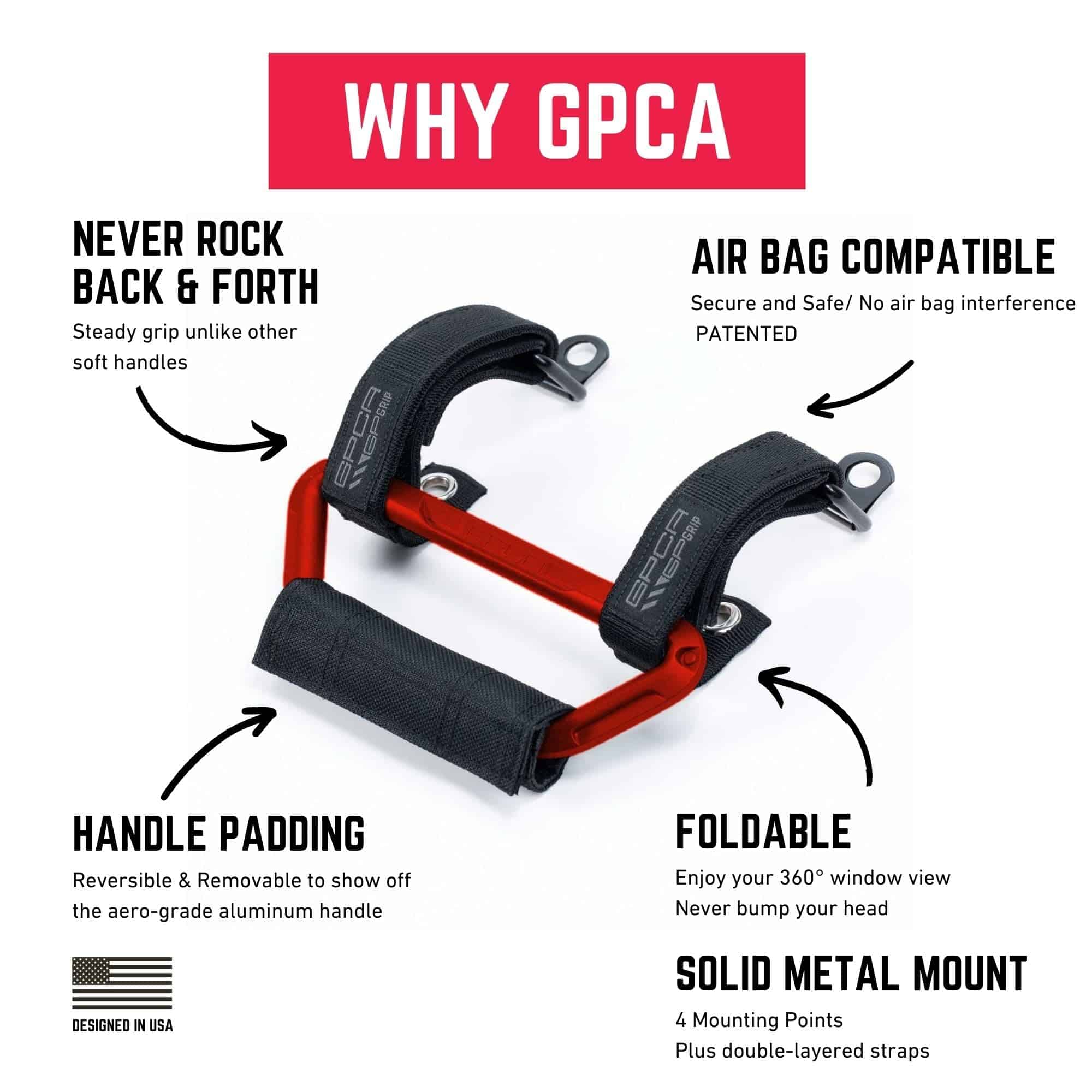 GPCA GP Grip Air Grab Handles Diseñado para 2024+ Jeep - Imagen 9