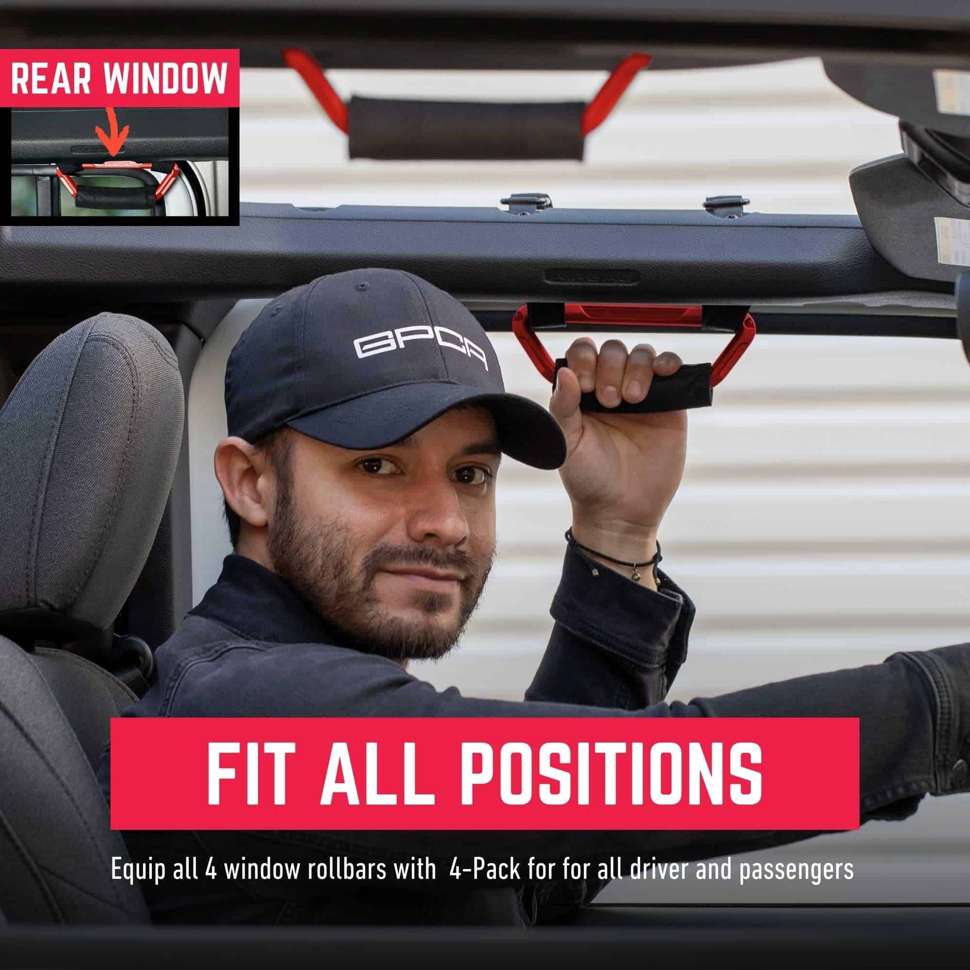 GPCA GP Grip Air Grab Handles Diseñado para 2024+ Jeep - Imagen 3