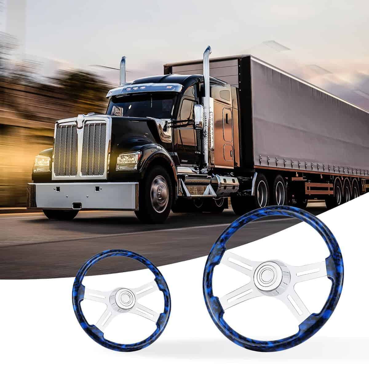 Volante de camión de madera maciza hidroimpresa QYMOPAY de - Imagen 7