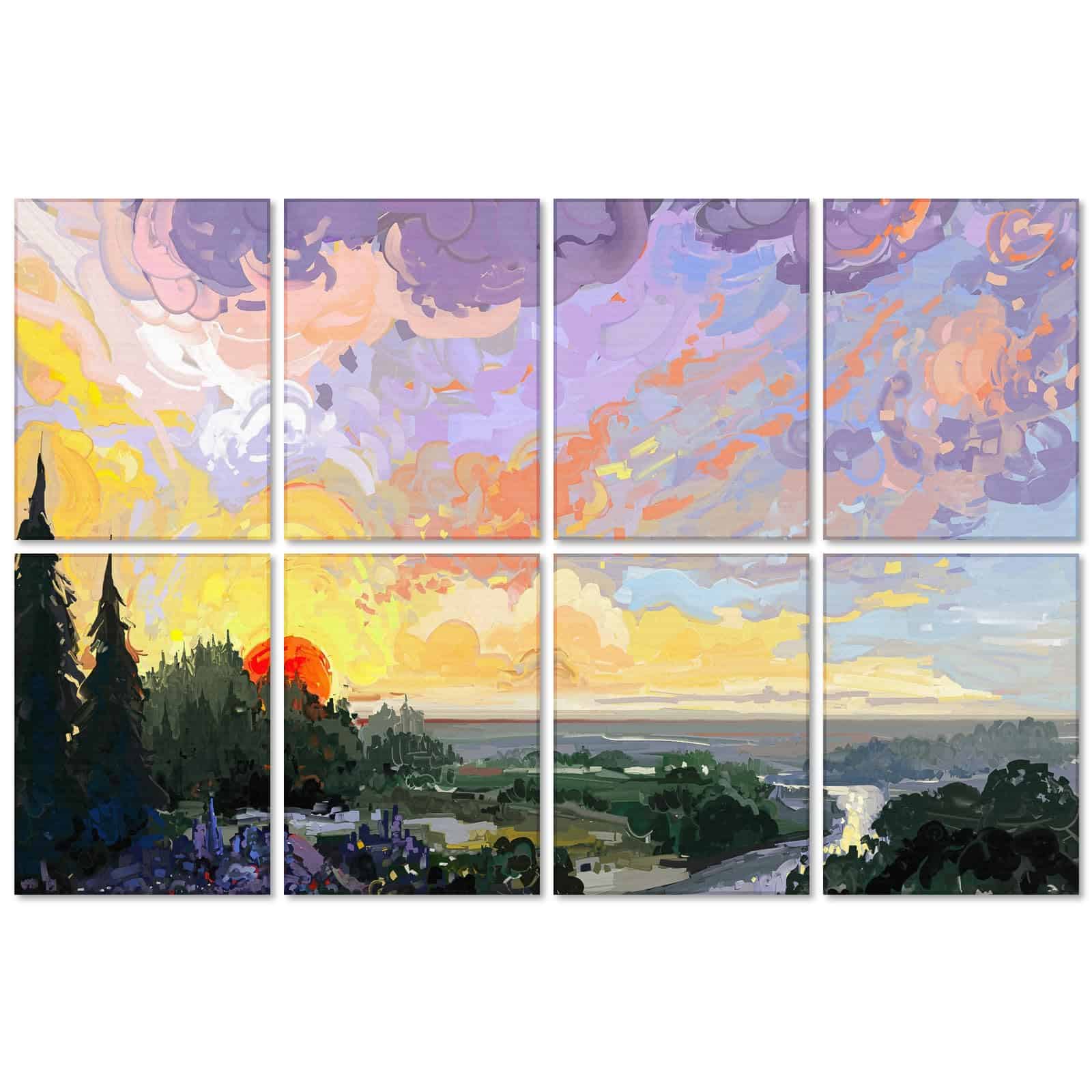 Paneles Acústicos de Arte, 48" x 32" Paneles de Pared