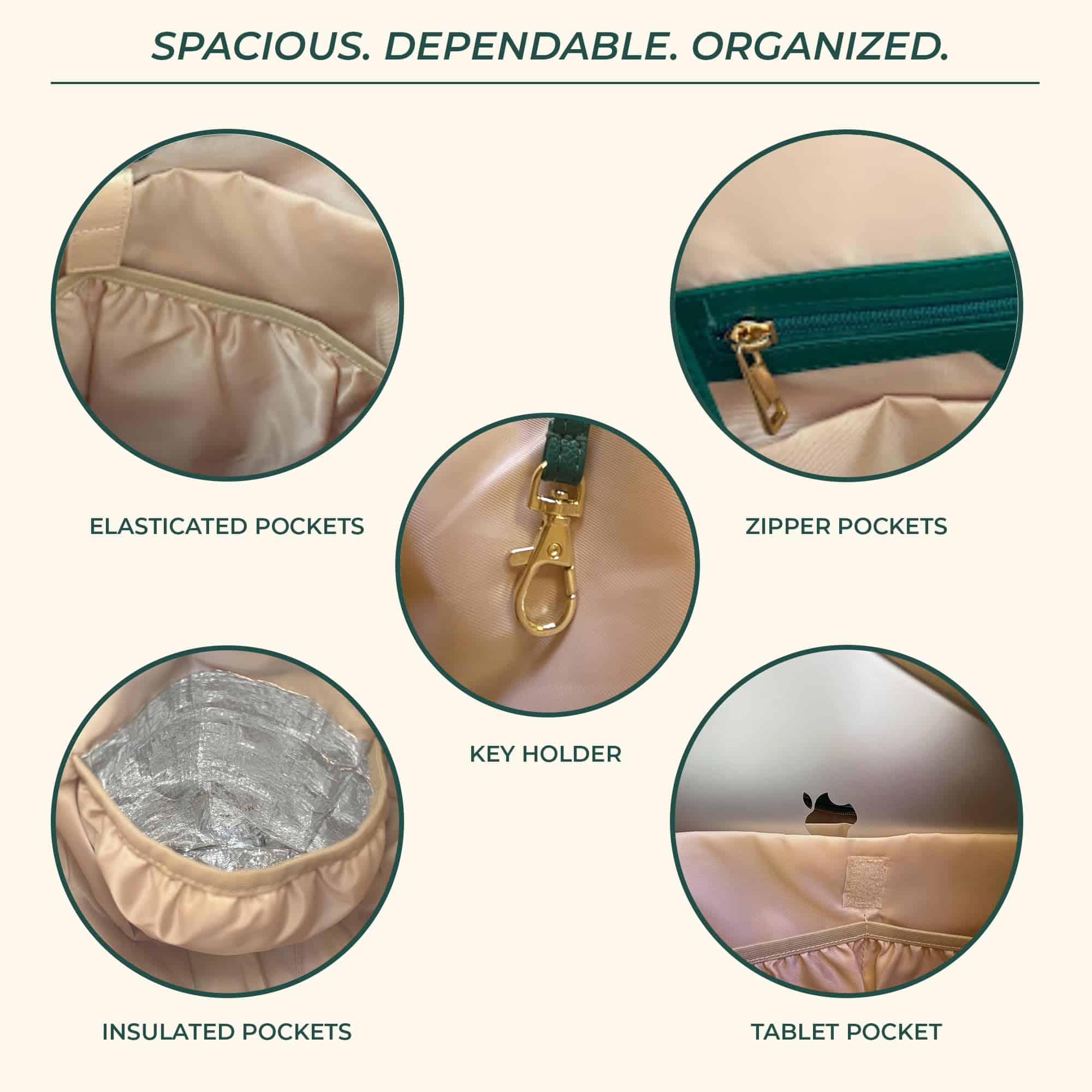 Mochila Grande para Pañales Kaela Marie, Bolso de Viaje - Imagen 6