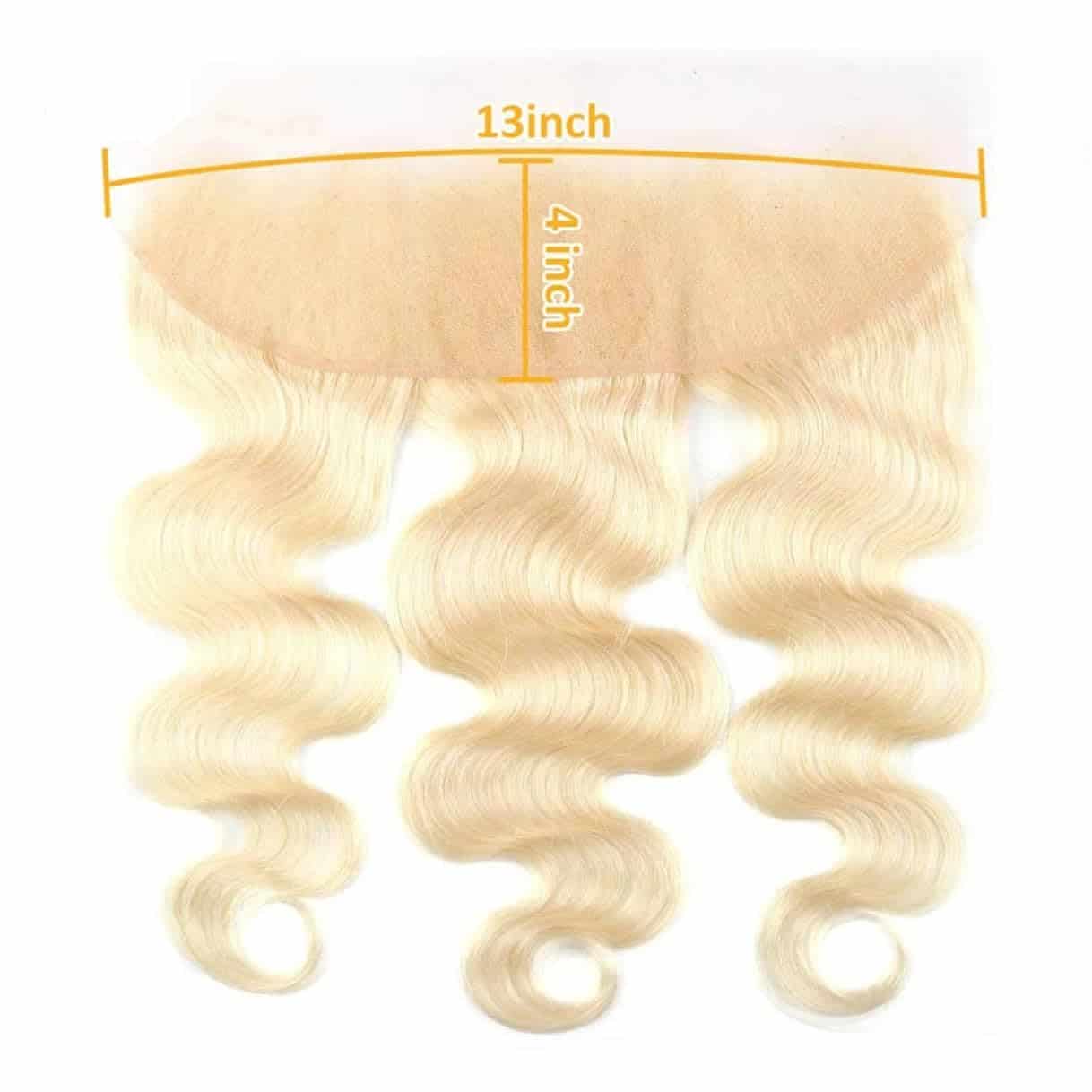 Frontal de Encaje de Onda del Cuerpo 613 Brasileño 13x4 - Imagen 8