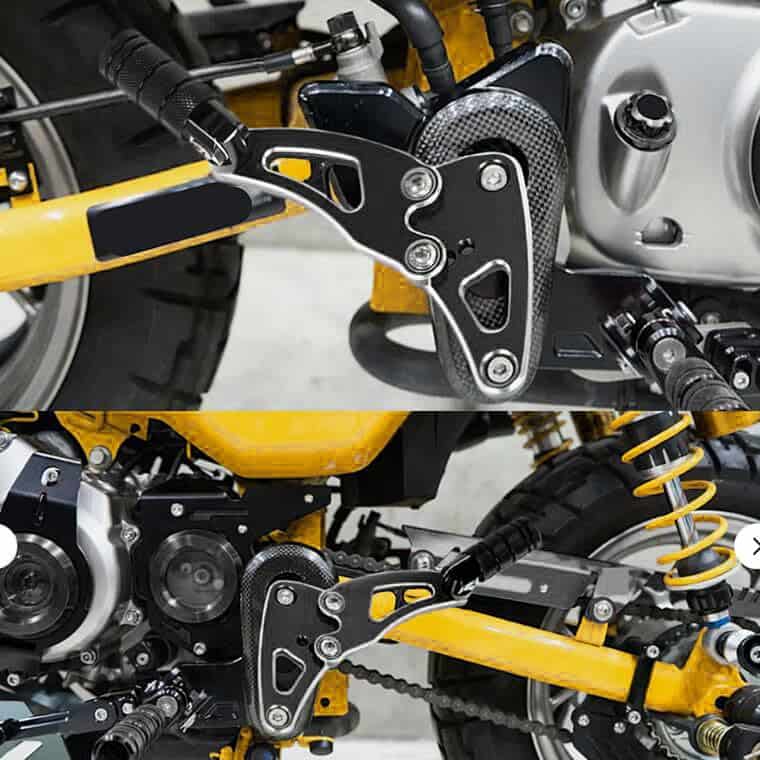 Plegable 3D Grabado CNC Reposapiés Traseros para Pasajeros - Imagen 3