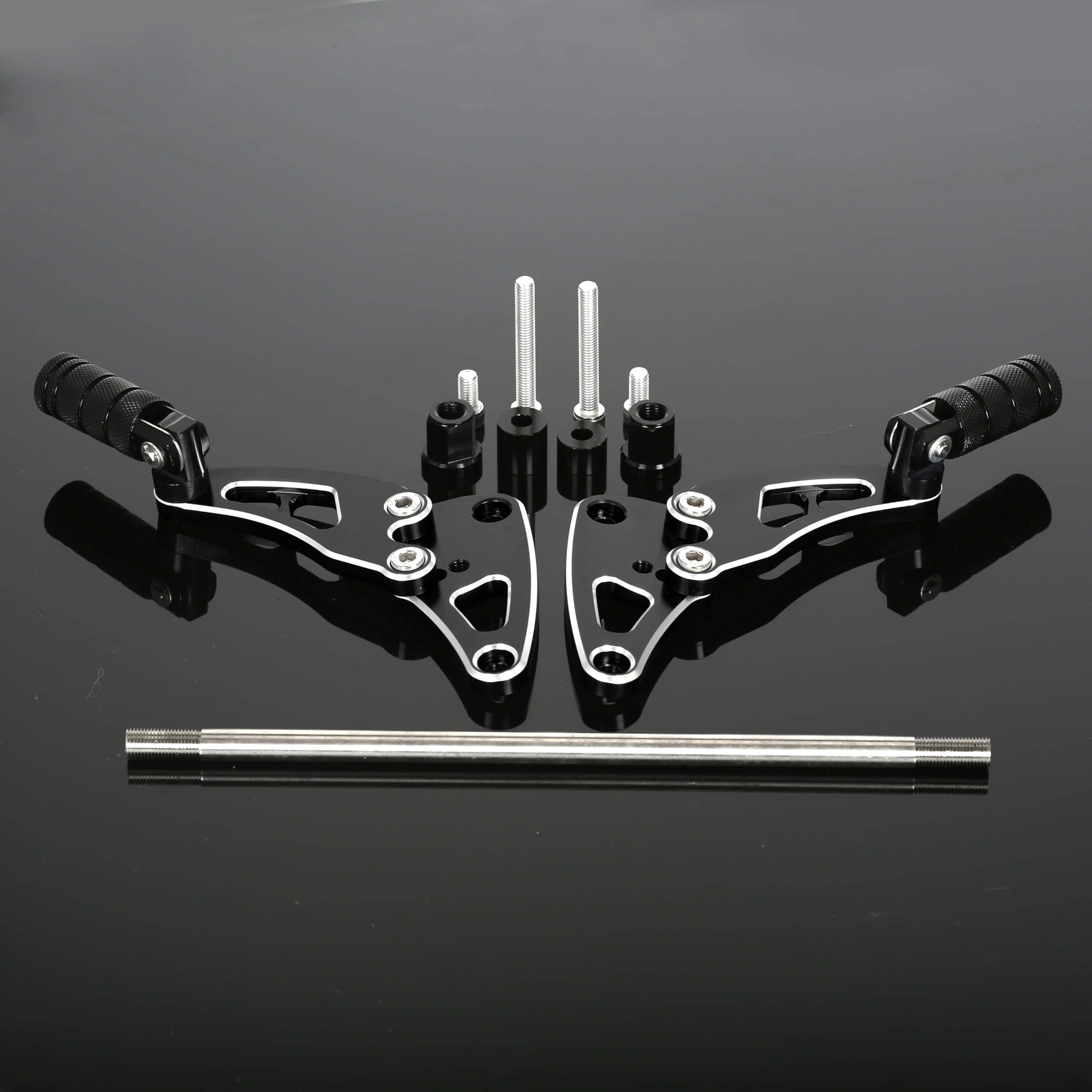 Plegable 3D Grabado CNC Reposapiés Traseros para Pasajeros - Imagen 4