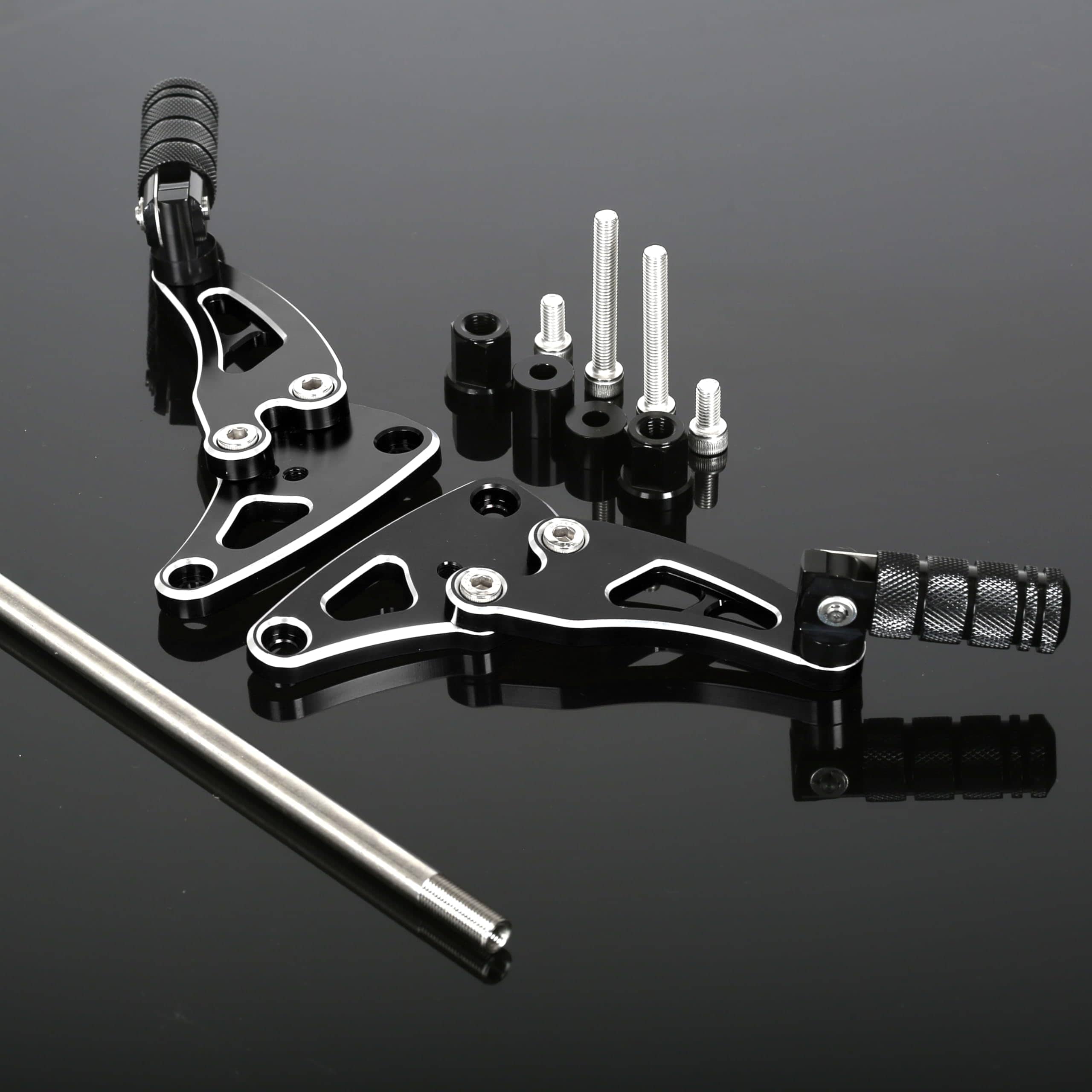 Plegable 3D Grabado CNC Reposapiés Traseros para Pasajeros - Imagen 6