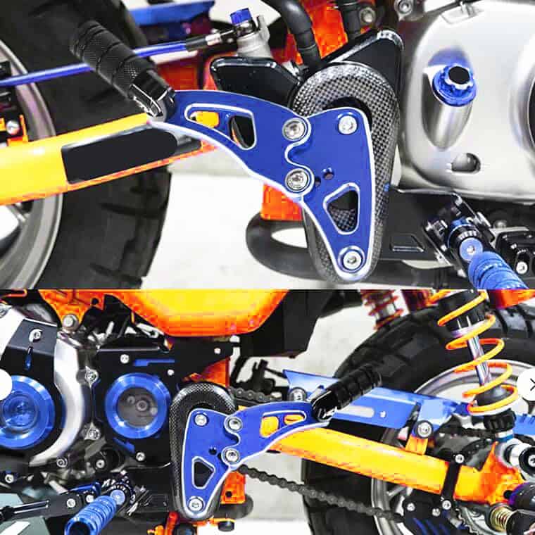 Plegable grabado en 3D CNC Reposapiés trasero del pasajero - Imagen 3